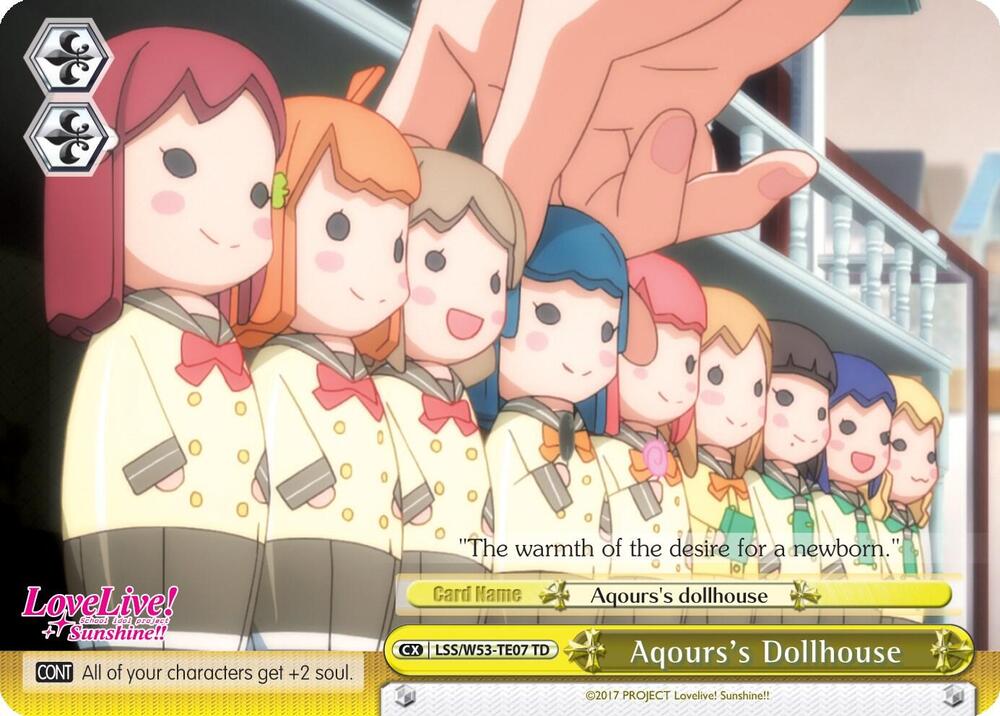 Aqours's Dollhouse, Love Live! Sunshine!! Extra Booster LSS/W53-TE07 TD