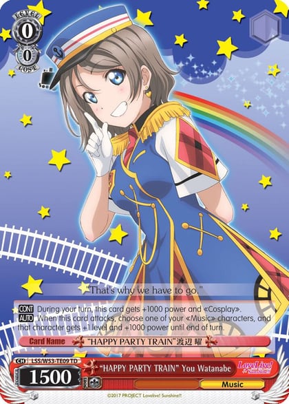 "HAPPY PARTY TRAIN" You Watanabe, Love Live! Sunshine!! Extra Booster LSS/W53-TE09 TD