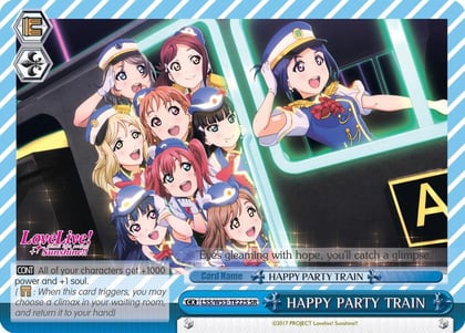HAPPY PARTY TRAIN (SR), Love Live! Sunshine!! Extra Booster LSS/W53-TE22S SR