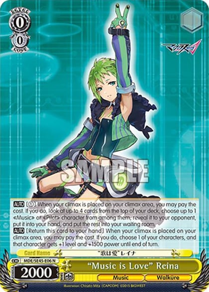 "Music is Love" Reina, MACROSS Delta Premium Booster MDE/SE45E06 N