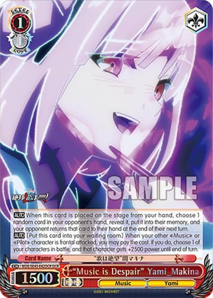 "Music is Despair" Yami_Makina (DCR), MACROSS Delta Premium Booster MDE/SE45E42DCR DCR