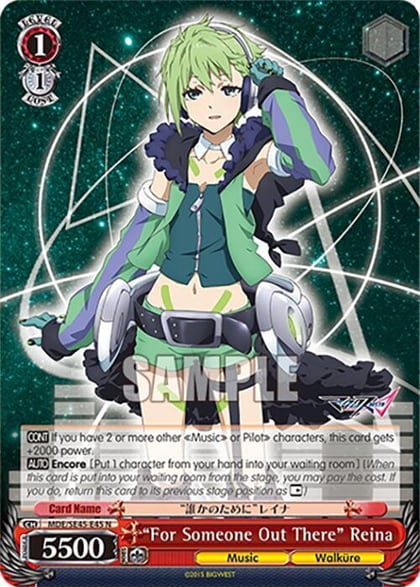 "For Someone Out There" Reina, MACROSS Delta Premium Booster MDE/SE45E45 N