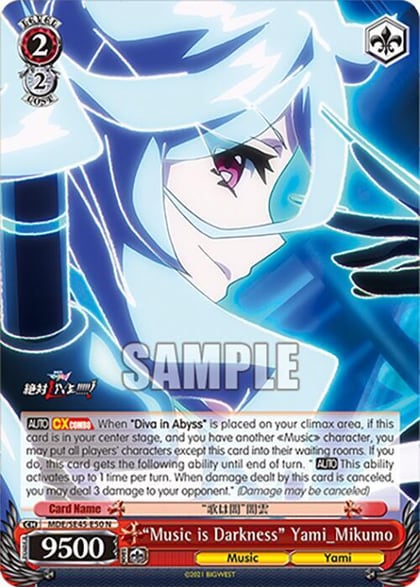 "Music is Darkness" Yami_Mikumo, MACROSS Delta Premium Booster MDE/SE45E50 N