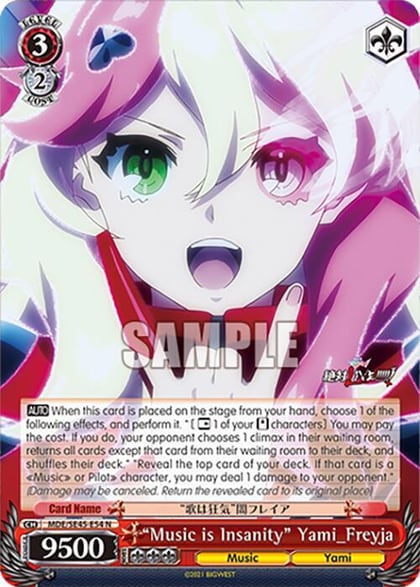 "Music is Insanity" Yami_Freyja, MACROSS Delta Premium Booster MDE/SE45E54 N