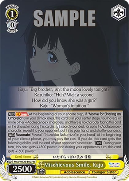 Mischievous Smile, Kaju, Makeine: Too Many Losing Heroines! MKI/W126-E007 R