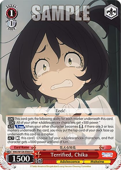 Terrified, Chika, Makeine: Too Many Losing Heroines! MKI/W126-E064 U