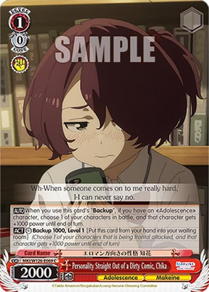 Personality Straight Out of a Dirty Comic, Chika, Makeine: Too Many Losing Heroines! MKI/W126-E069 C