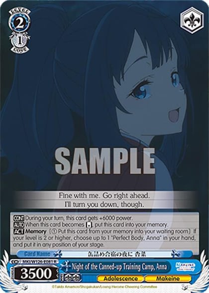 Night of the Canned-up Training Camp, Anna, Makeine: Too Many Losing Heroines! MKI/W126-E081 R