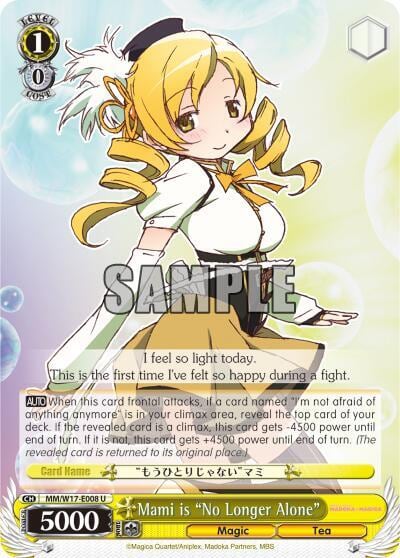 Mami is "No Longer Alone", Puella Magi Madoka Magica MM/W17-E008 U