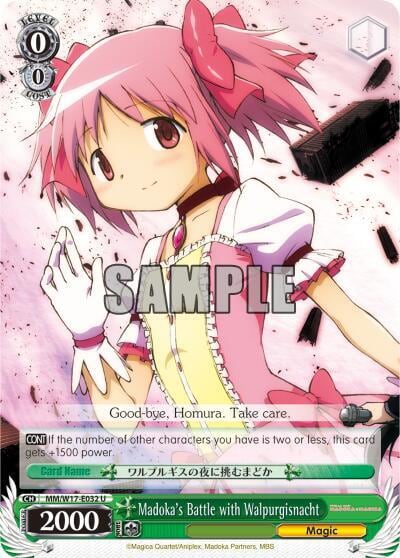 Madoka's Battle with Walpurgisnacht, Puella Magi Madoka Magica MM/W17-E032 U