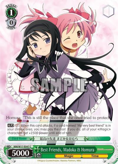 Best Friends, Madoka & Homura, Puella Magi Madoka Magica MM/W17-E047 C