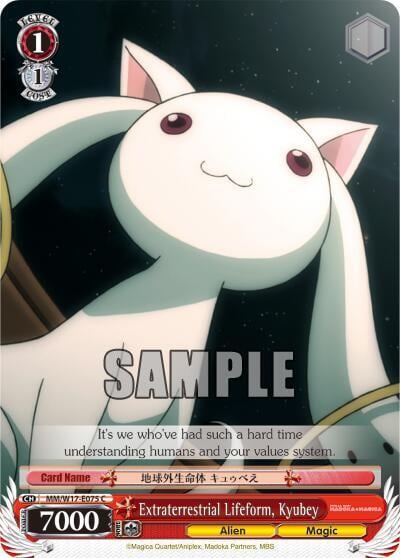 Extraterrestrial Lifeform, Kyubey, Puella Magi Madoka Magica MM/W17-E075 C