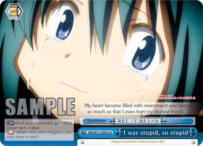 I was stupid, so stupid, Puella Magi Madoka Magica MM/W17-E099 CR
