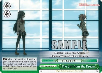 The Girl from the Dream, Puella Magi Madoka Magica MM/W17-TE08 TD