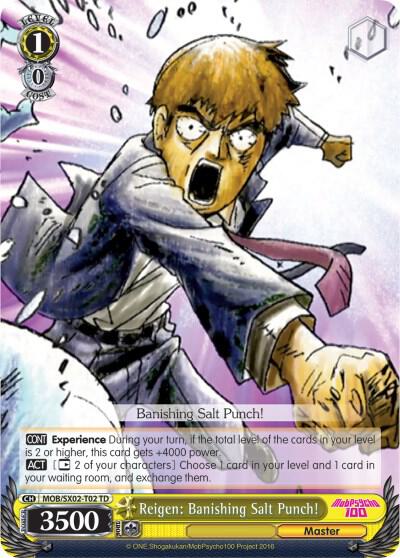 Reigen: Banishing Salt Punch!, Mob Psycho 100 MOB/SX02-T02 TD