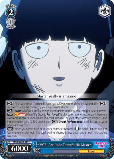 MOB: Gratitude Towards His Master, Mob Psycho 100 MOB/SX02-079 R