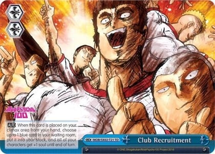 Club Recruitment (Blue), Mob Psycho 100 MOB/SX02-T21 TD
