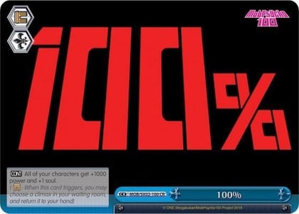 100%, Mob Psycho 100 MOB/SX02-100 CR