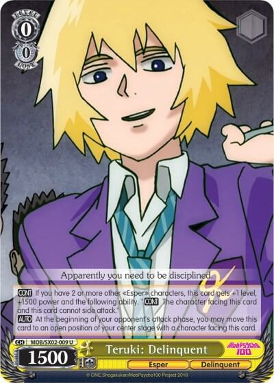 Teruki: Delinquent, Mob Psycho 100 MOB/SX02-009 U