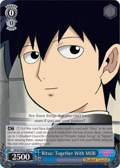 Ritsu: Together with MOB, Mob Psycho 100 MOB/SX02-092 C