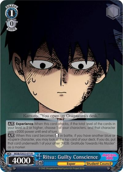 Ritsu: Guilty Conscience, Mob Psycho 100 MOB/SX02-075 R