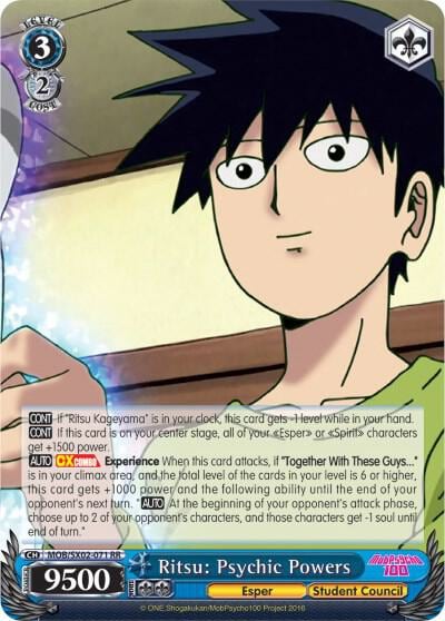 Ritsu: Psychic Powers, Mob Psycho 100 MOB/SX02-071 RR