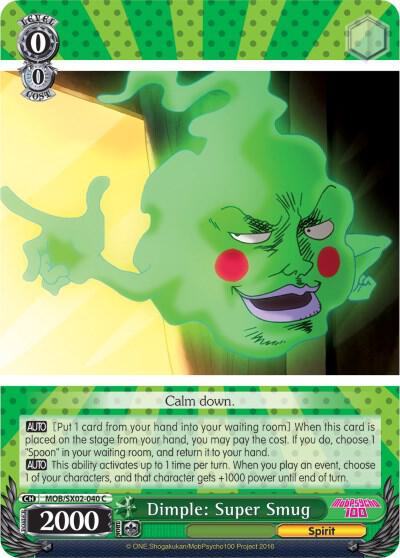 Dimple: Super Smug, Mob Psycho 100 MOB/SX02-040 C