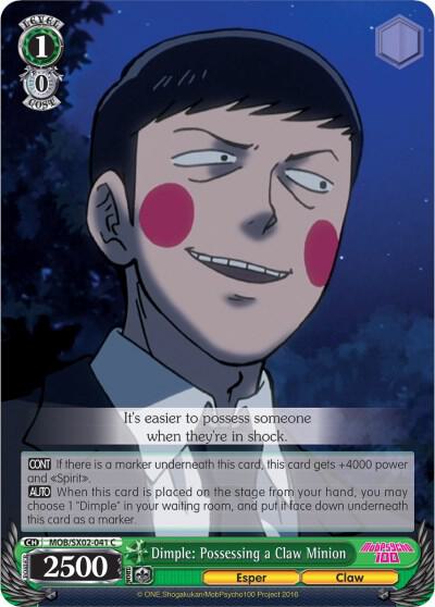 Dimple: Possessing a Claw Minion, Mob Psycho 100 MOB/SX02-041 C