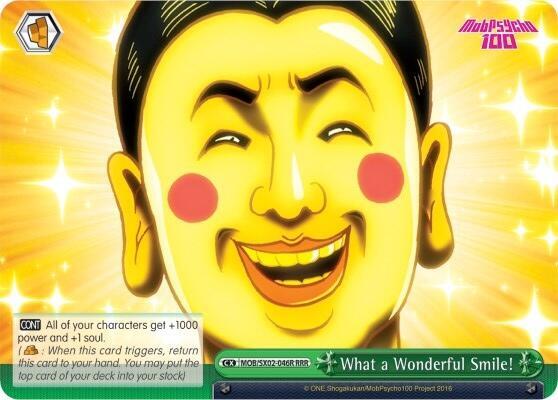 What a Wonderful Smile! (RRR), Mob Psycho 100 MOB/SX02-046R RRR