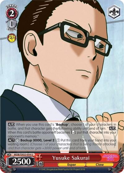 Yusuke Sakurai, Mob Psycho 100 MOB/SX02-054 U