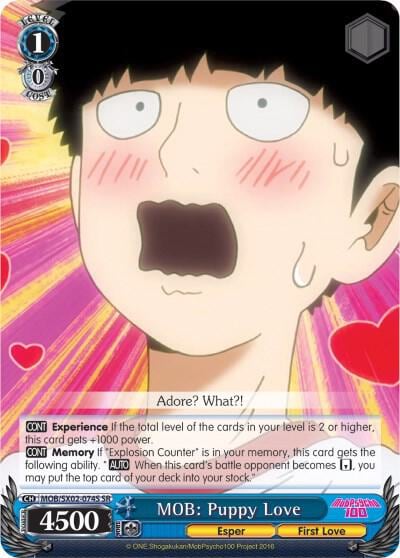MOB: Puppy Love (SR), Mob Psycho 100 MOB/SX02-074S SR