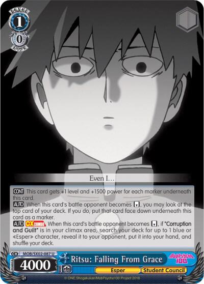 Ritsu: Falling From Grace, Mob Psycho 100 MOB/SX02-087 U