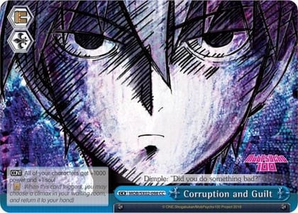 Corruption and Guilt, Mob Psycho 100 MOB/SX02-098 CC