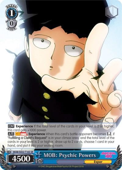 MOB: Psychic Powers (SR), Mob Psycho 100 MOB/SX02-T16S SR