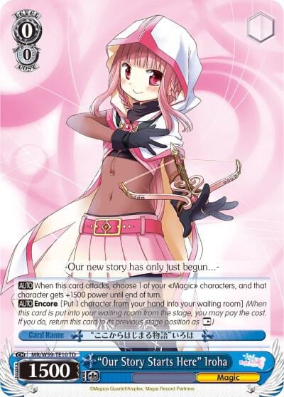 "Our Story Starts Here" Iroha, Magia Record: Puella Magi Madoka Magica [Side Story] (Mobile) MR/W59-TE10 TD