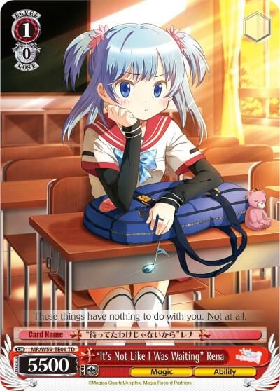 "It's Not Like I Was Waiting" Rena, Magia Record: Puella Magi Madoka Magica [Side Story] (Mobile) MR/W59-TE06 TD