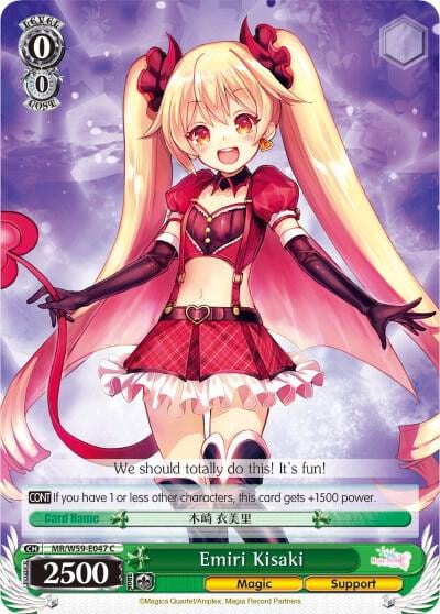 Emiri Kisaki, Magia Record: Puella Magi Madoka Magica [Side Story] (Mobile) MR/W59-E047 C