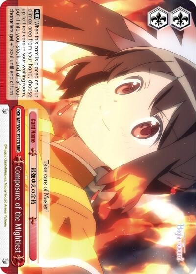 Composure of the Mightiest (RRR), Magia Record: Puella Magi Madoka Magica [Side Story] (Anime) MR/W80-E077R RRR
