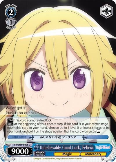 Unbelievably Good Luck, Felicia, Magia Record: Puella Magi Madoka Magica [Side Story] (Anime) MR/W80-E096 C