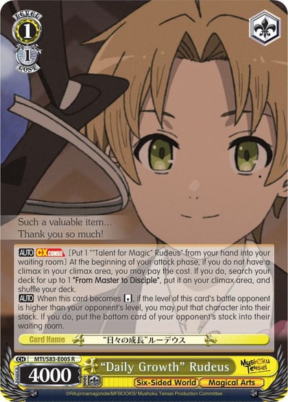"Daily Growth" Rudeus, Mushoku Tensei: Jobless Reincarnation MTI/S83-E005 R