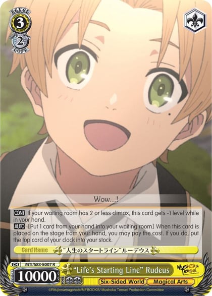 "Life's Starting Line" Rudeus, Mushoku Tensei: Jobless Reincarnation MTI/S83-E007 R