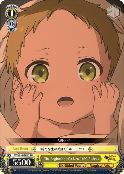 "The Beginning of a New Life" Rudeus, Mushoku Tensei: Jobless Reincarnation MTI/S83-TE07 TD