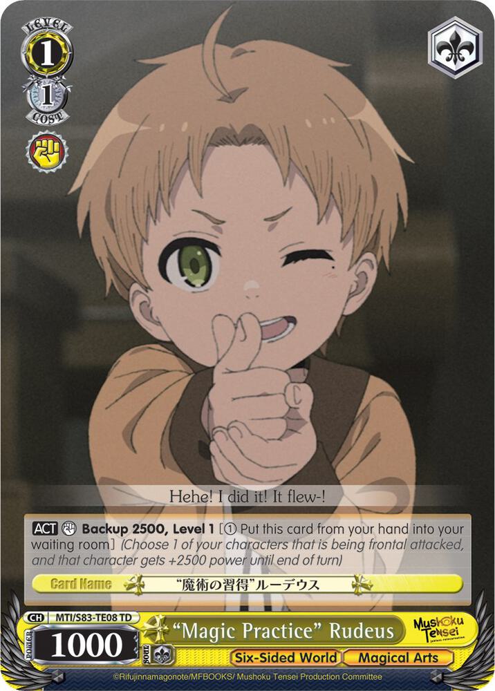 "Magic Practice" Rudeus, Mushoku Tensei: Jobless Reincarnation MTI/S83-TE08 TD