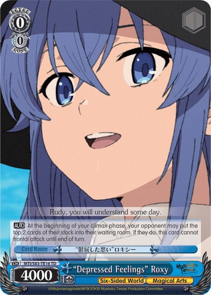 "Depressed Feelings" Roxy, Mushoku Tensei: Jobless Reincarnation MTI/S83-TE16 TD