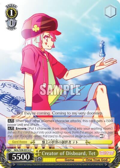 Creator of Disboard, Tet, No Game No Life NGL/S58-E014 C