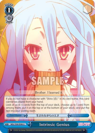 Intrinsic Genius, No Game No Life NGL/S58-E096 U