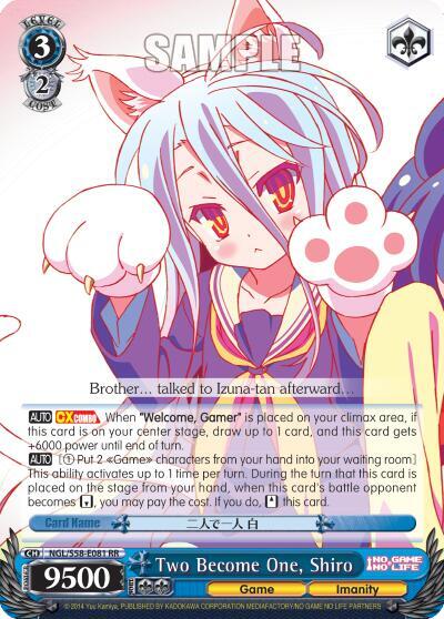 Two Become One, Shiro, No Game No Life NGL/S58-E081 RR