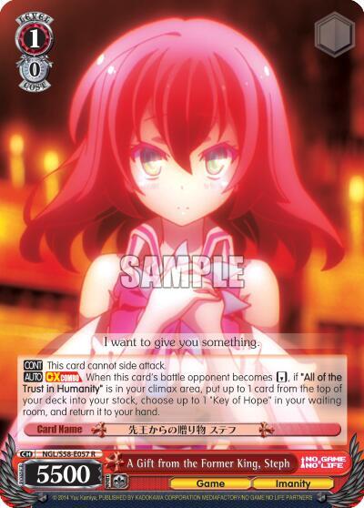 A Gift from the Former King, Steph, No Game No Life NGL/S58-E057 R