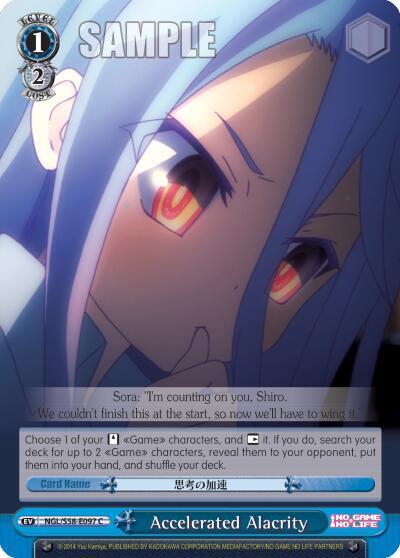 Accelerated Alacrity, No Game No Life NGL/S58-E097 C