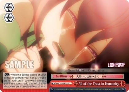 All of the Trust in Humanity, No Game No Life NGL/S58-E077 CC